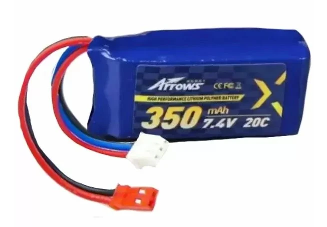 Arrows 2S 350mAh 7.4V LiPo Battery 20C JST 3 Arrows 2S 350mAh 7.4V LiPo Battery 20C JST